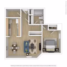 1x1 SM 1501 floor plan